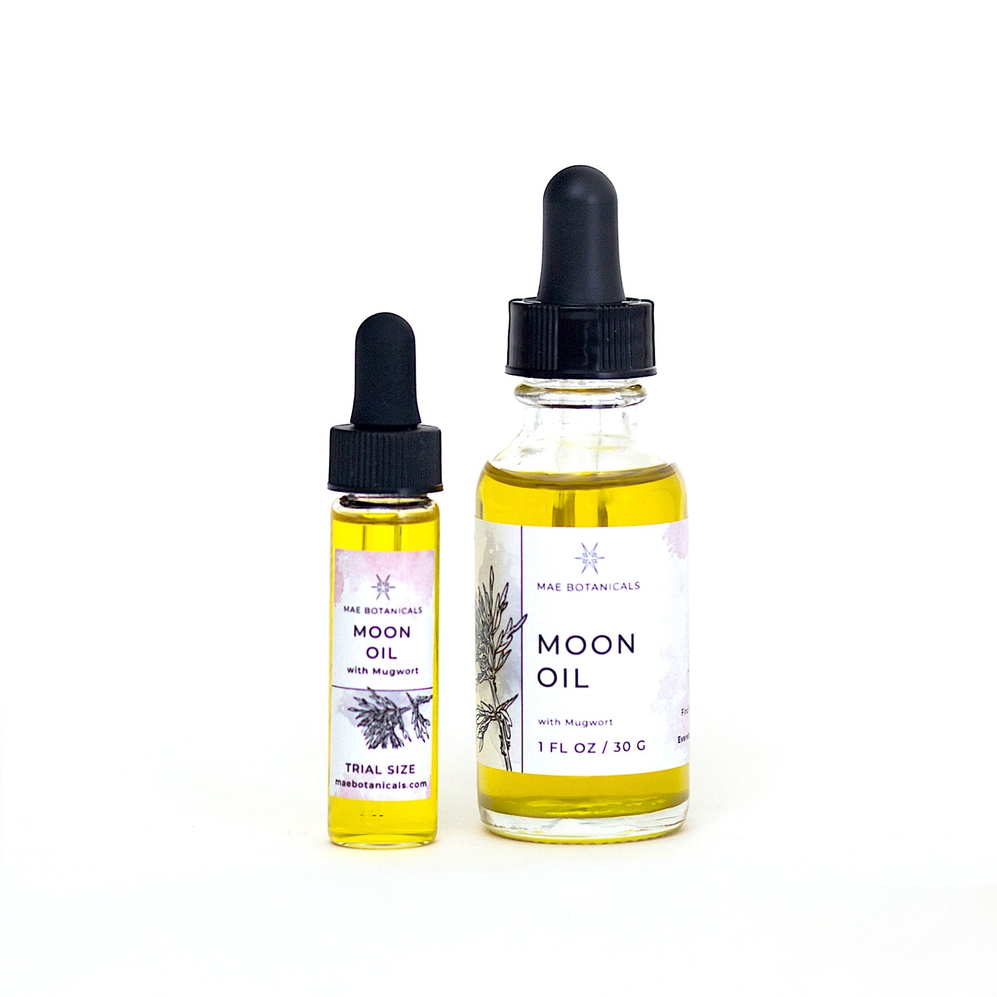 Moon Oil sizes