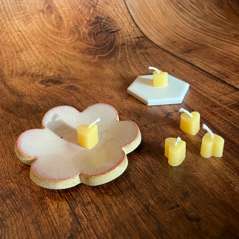 Heart Beeswax Candles