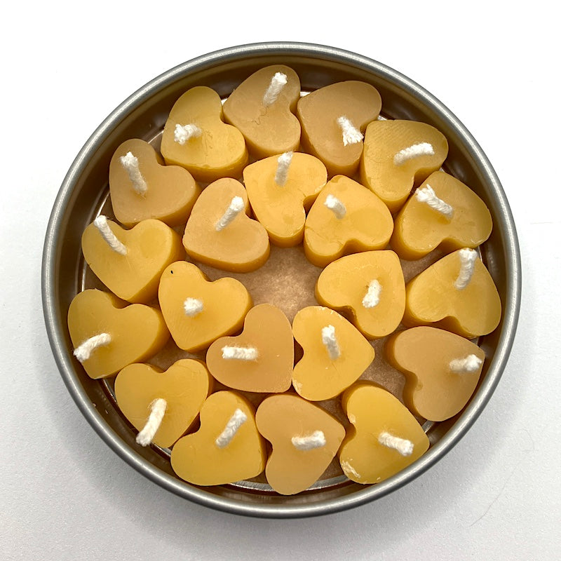 Heart Beeswax Candles