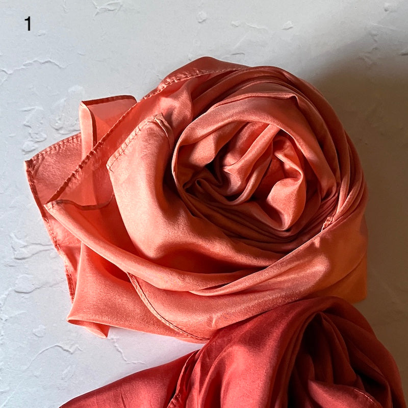 Naturally Dyed Silk Scarf