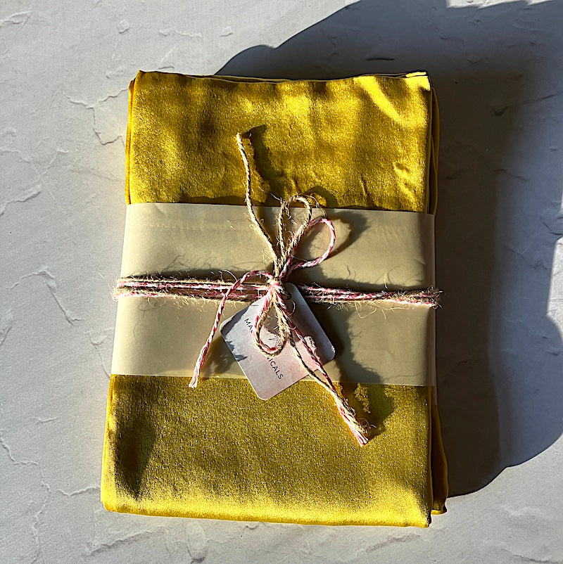 Naturally Dyed Silk Pillow Case