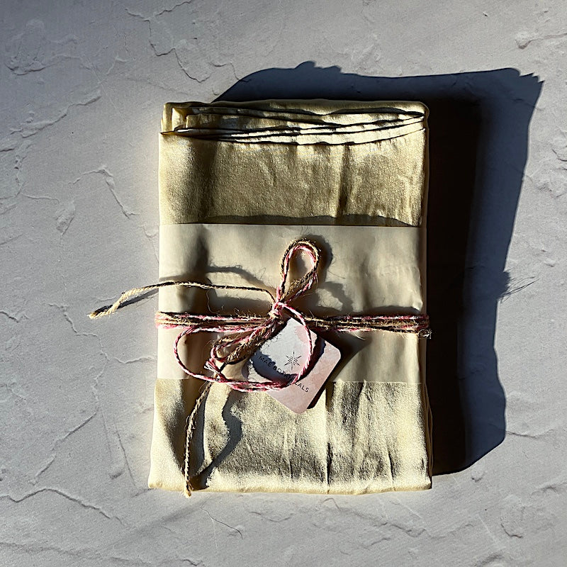 Naturally Dyed Silk Pillow Case