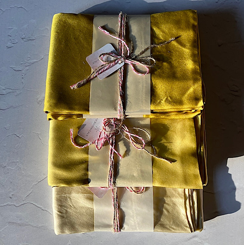 Naturally Dyed Silk Pillow Case