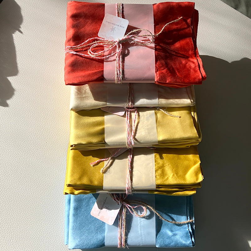 Naturally Dyed Silk Pillow Case