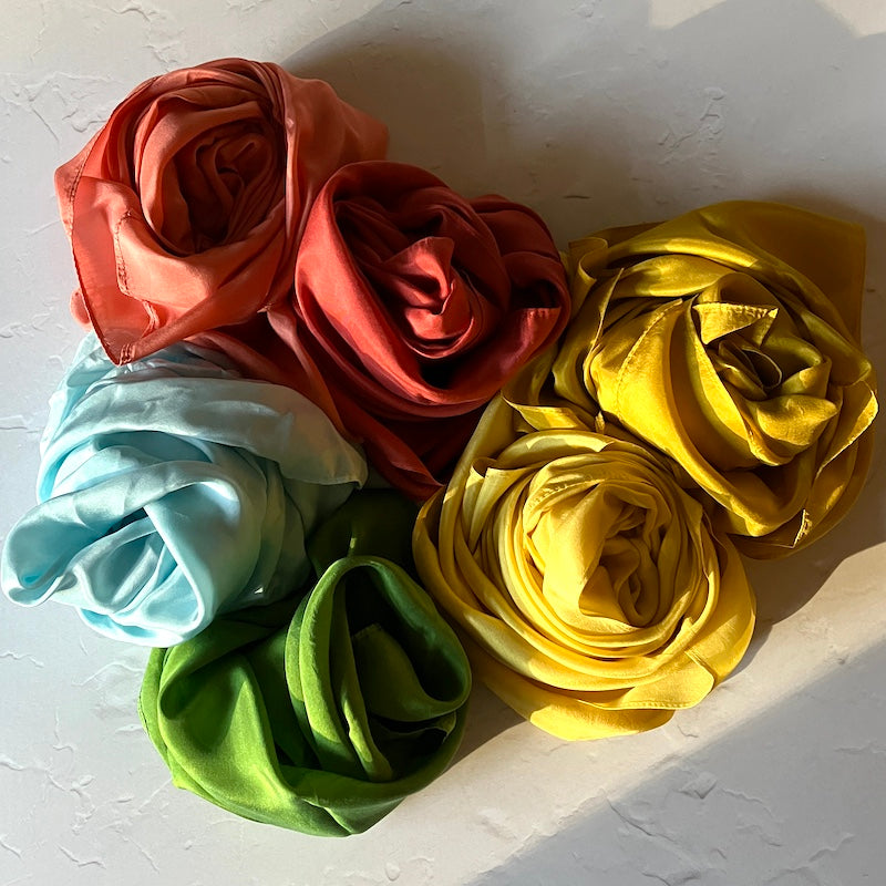 Naturally Dyed Silk Scarf