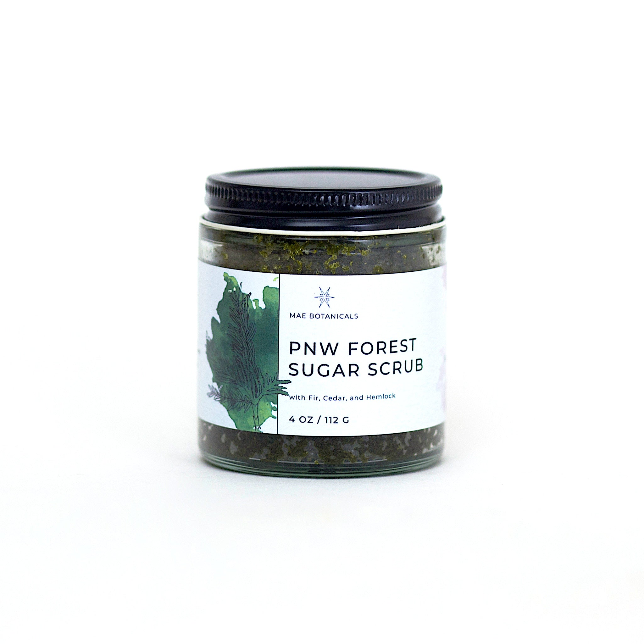 PNW Forest Sugar Scrub with Douglas Fir, W Hemlock, and Red Cedar