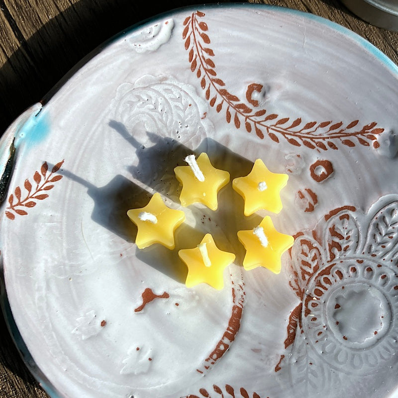 Star Beeswax Candles